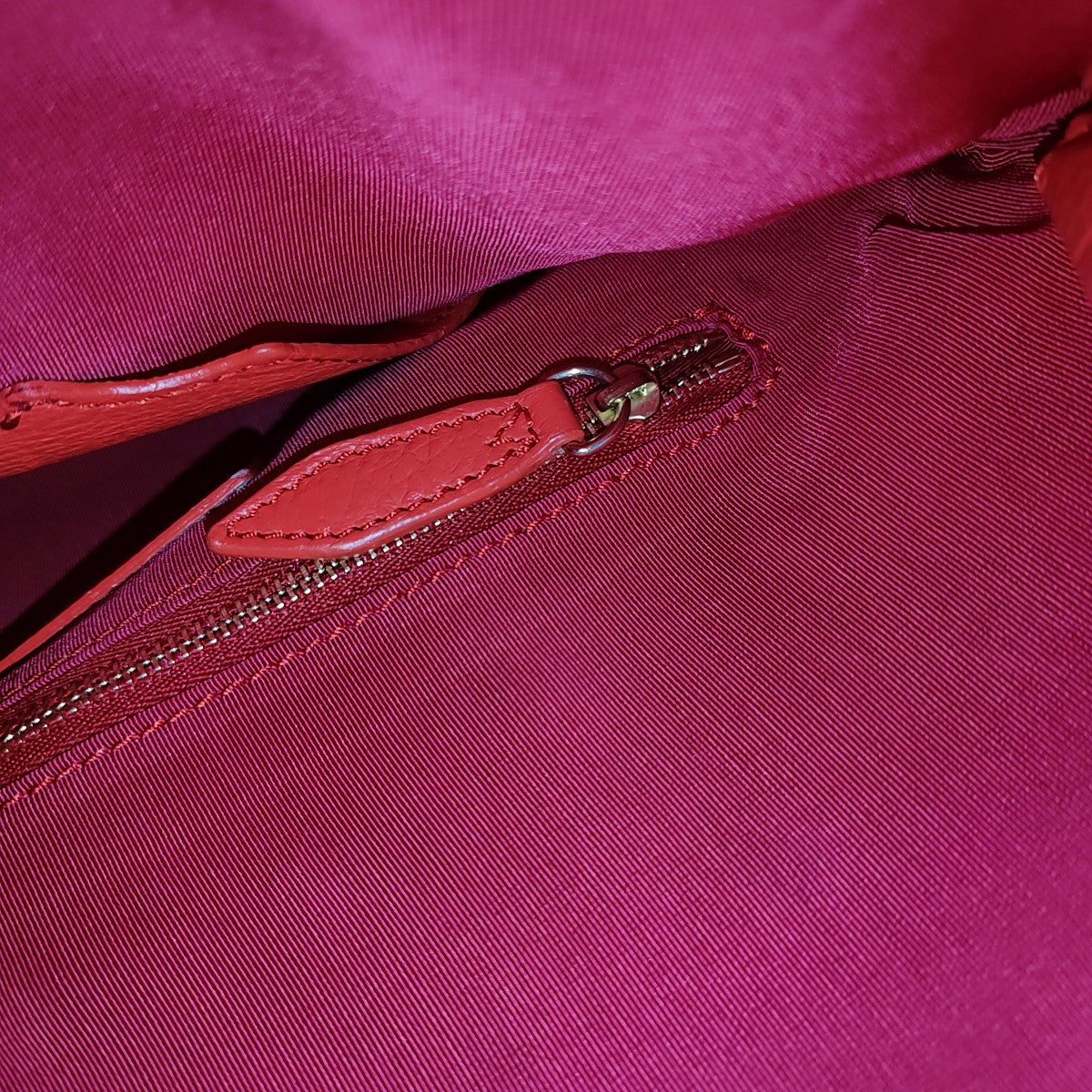 BURBERRY Red Special Material Studs Patchwork Shoulder Bag Crossbody Bag Handbag Golden hardware-(SKU)-942372991