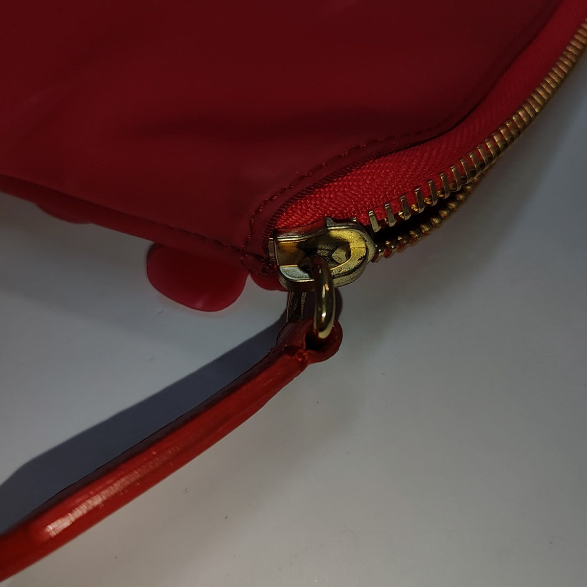 BURBERRY Red Special Material Studs Patchwork Shoulder Bag Crossbody Bag Handbag Golden hardware-(SKU)-942372991