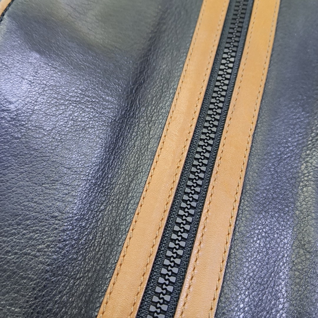 CELINE MACADAM CLUTCHES Black Cowhide Clutch Golden hardware-(SKU)-943509063