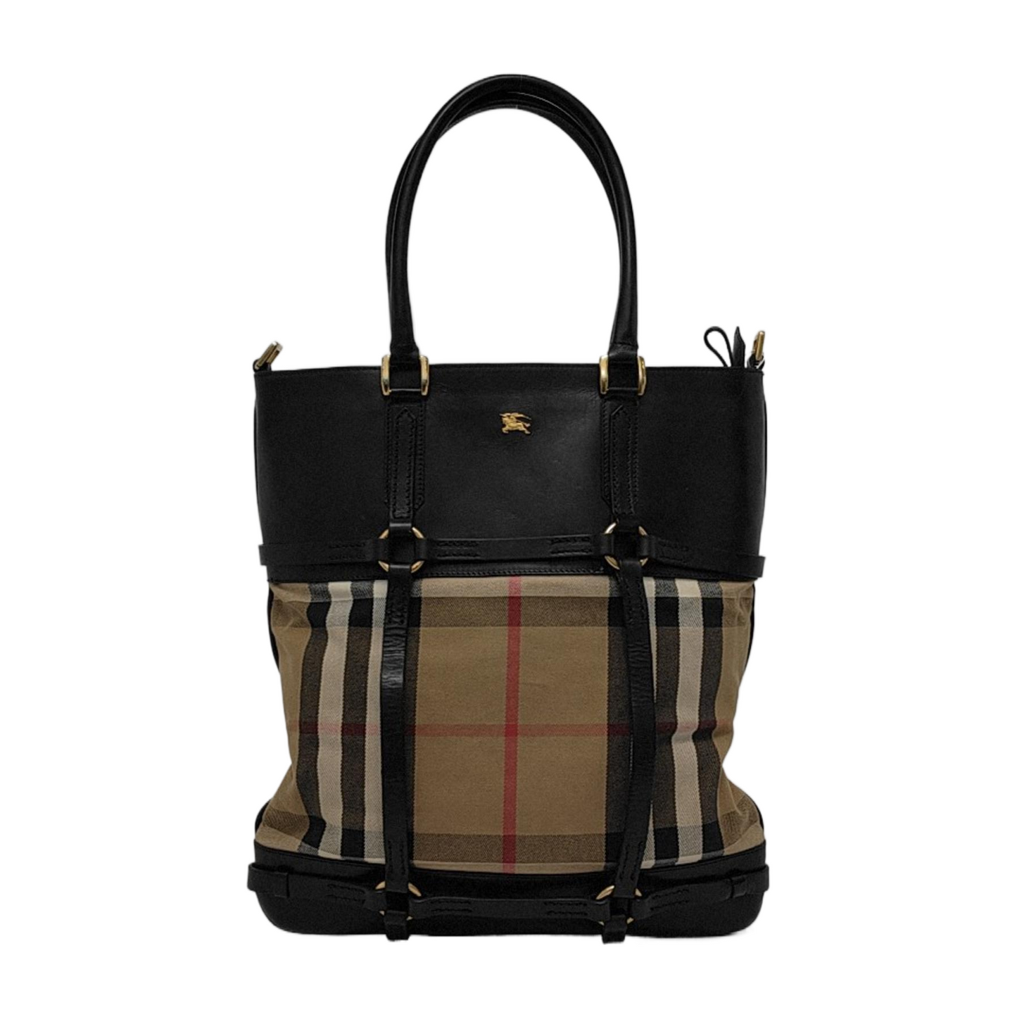 BURBERRY Tote bag Khaki Canvas Tote Bag Golden hardware-(SKU)-945320394