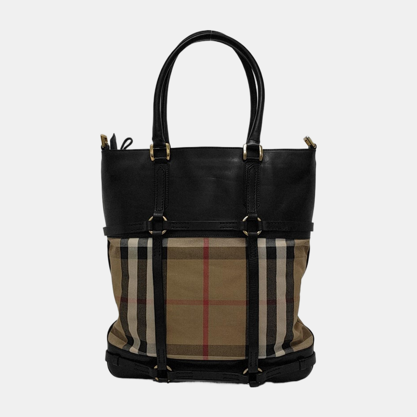 BURBERRY Tote bag Khaki Canvas Tote Bag Golden hardware-(SKU)-945320394