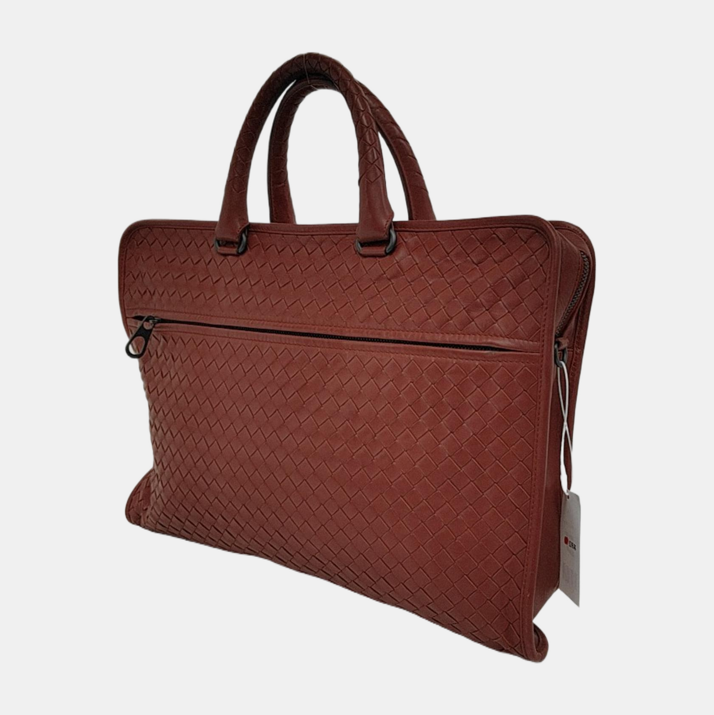 BOTTEGA VENETA Red Cowhide Tote Bag Black hardware-(SKU)-946395662