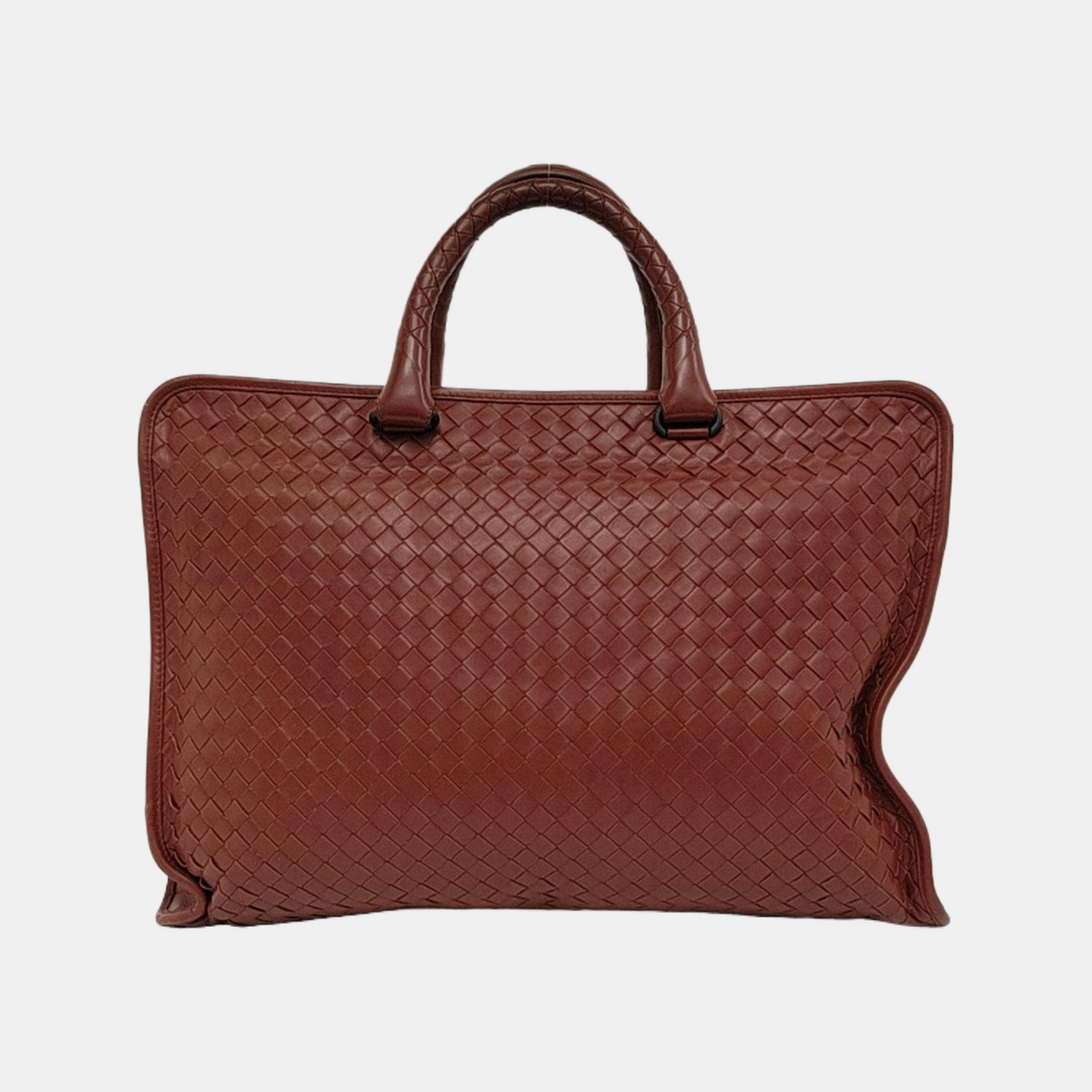 BOTTEGA VENETA Red Cowhide Tote Bag Black hardware-(SKU)-946395662