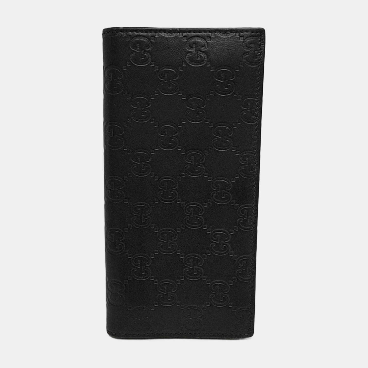 GUCCI SignatureBlack Cowhide Monogram Wallet-(SKU)-946474860