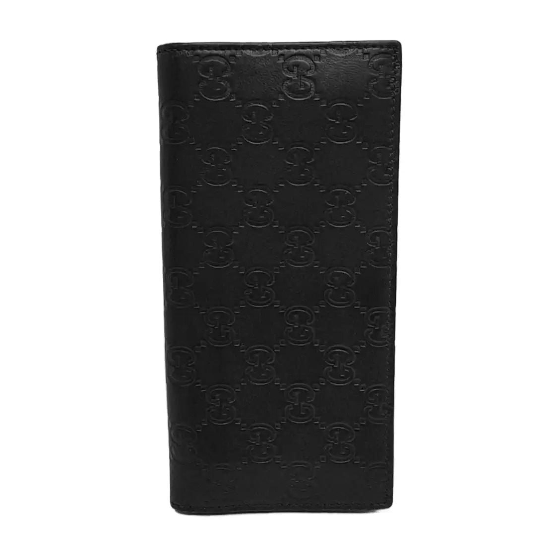 GUCCI SignatureBlack Cowhide Monogram Wallet-(SKU)-946474860