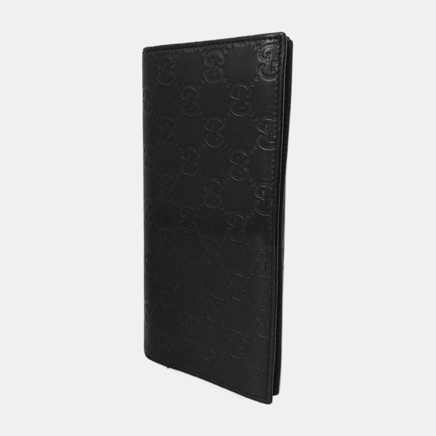 GUCCI SignatureBlack Cowhide Monogram Wallet-(SKU)-946474860