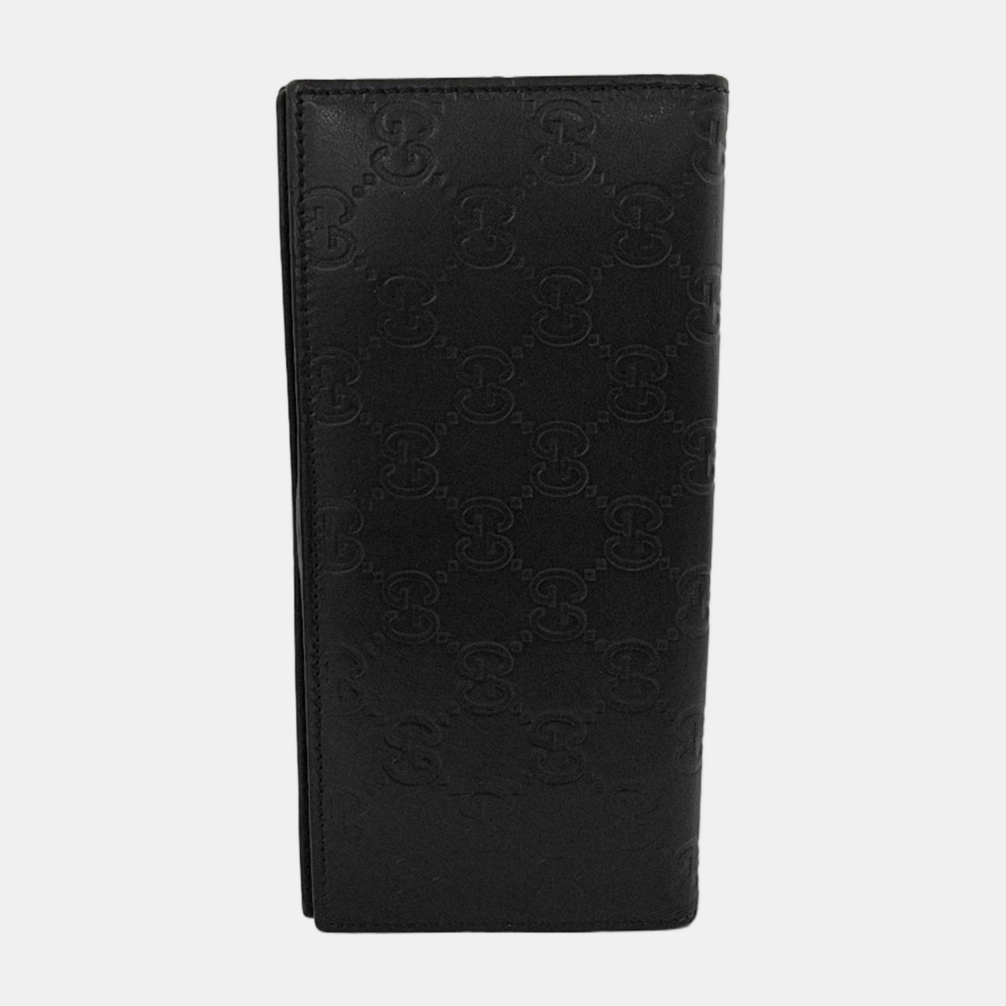 GUCCI SignatureBlack Cowhide Monogram Wallet-(SKU)-946474860