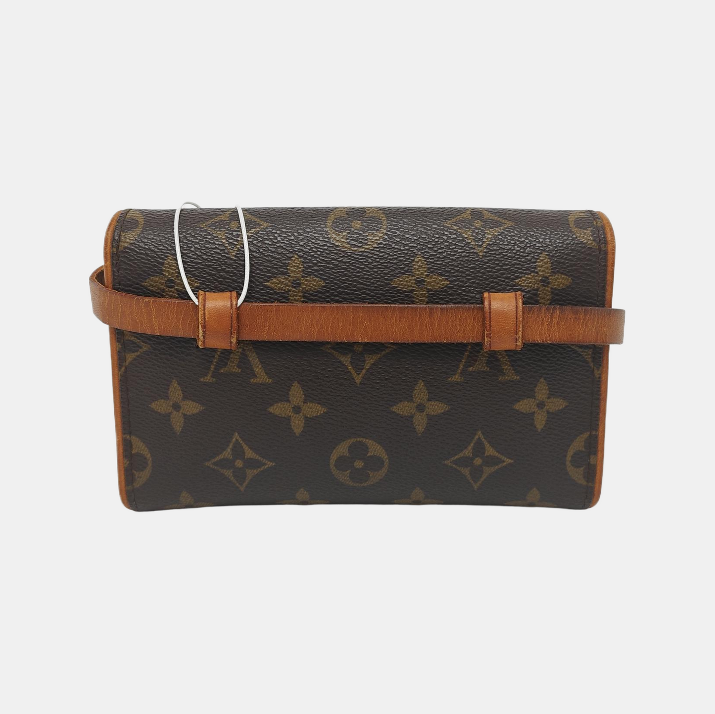 LOUIS VUITTON FLORENTINE Brown Coated Canvas Fanny Pack斜挎包腰包/胸包 Golden hardware Removable shoulder strap-(SKU)-946317120