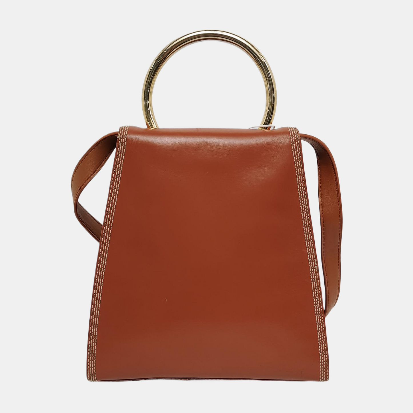 LOEWE Brown Cowhide Quilted shoulder bag Golden hardware-(SKU)-946671303