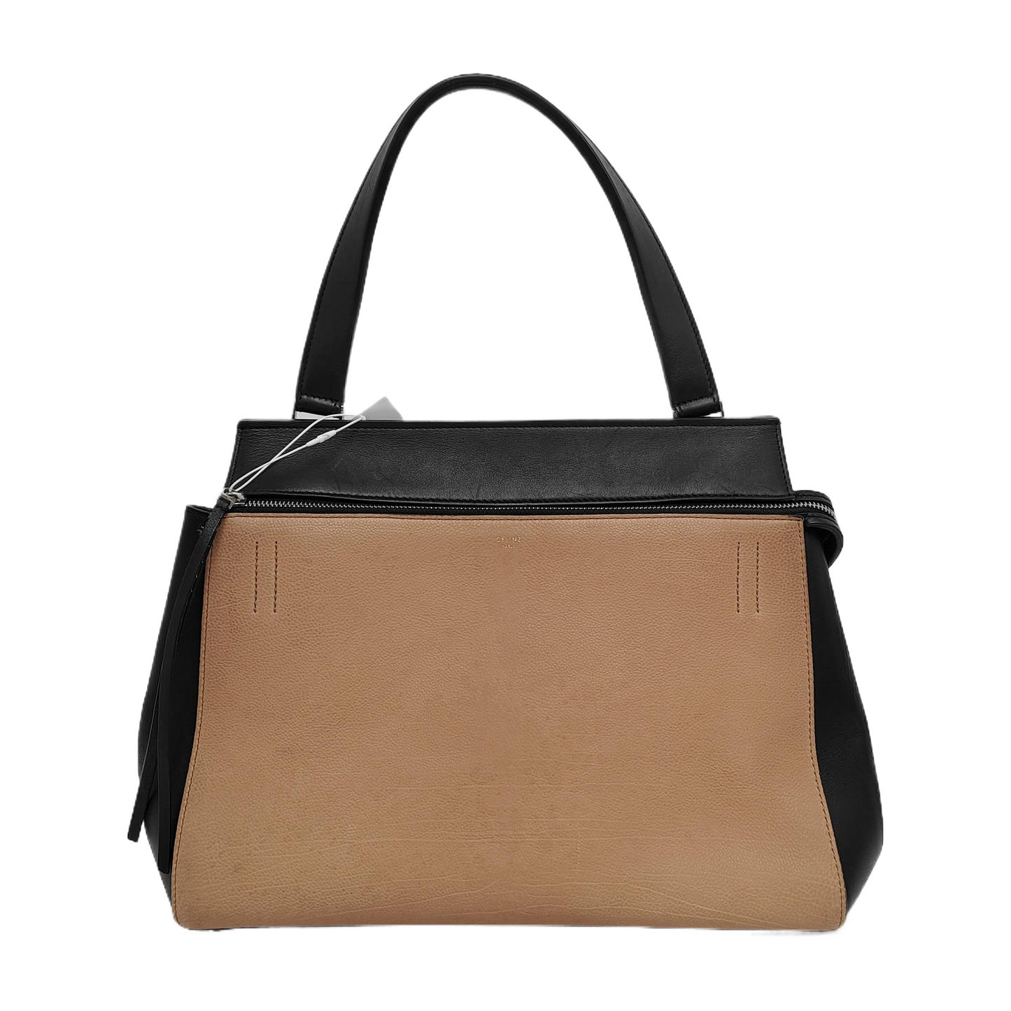 CELINE EDGE Contrast Color Cowhide Tote Bag Silver Hardware-(SKU)-946473124