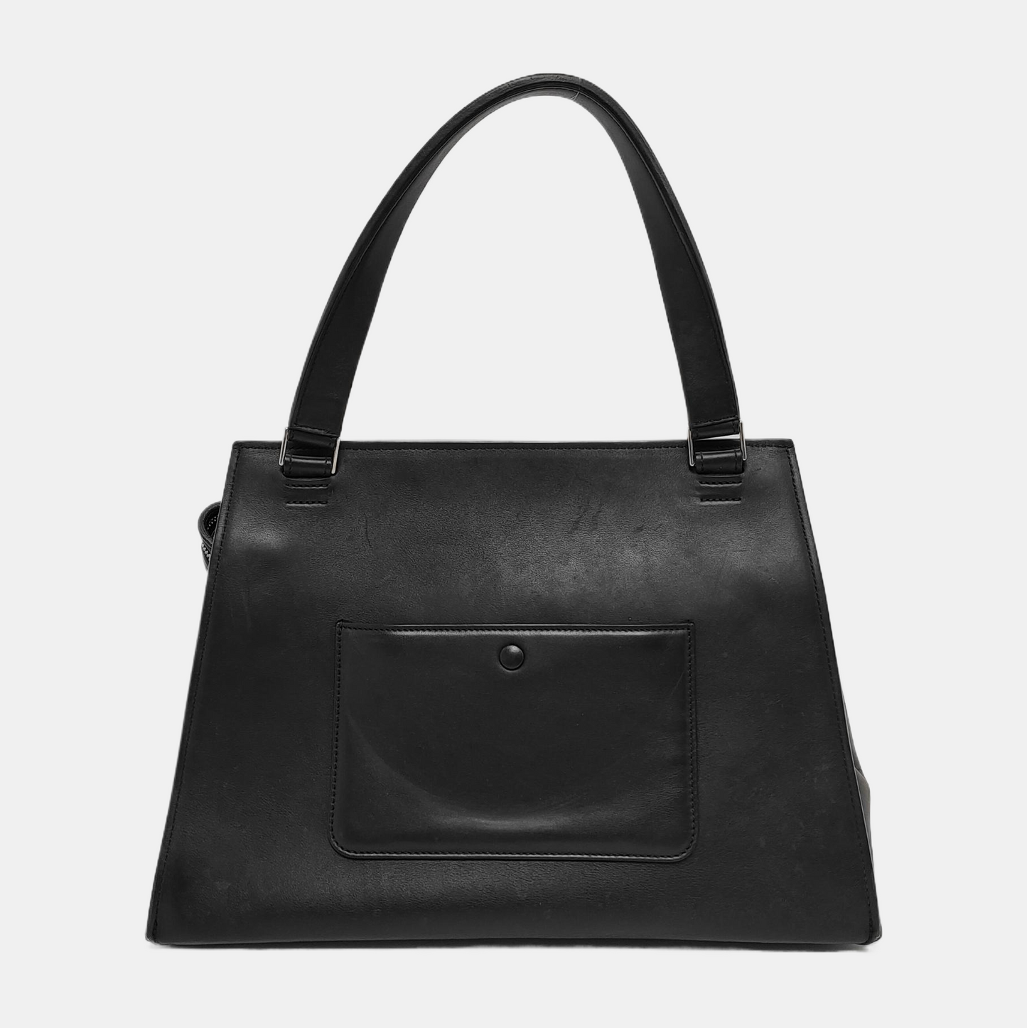 CELINE EDGE Contrast Color Cowhide Tote Bag Silver Hardware-(SKU)-946473124