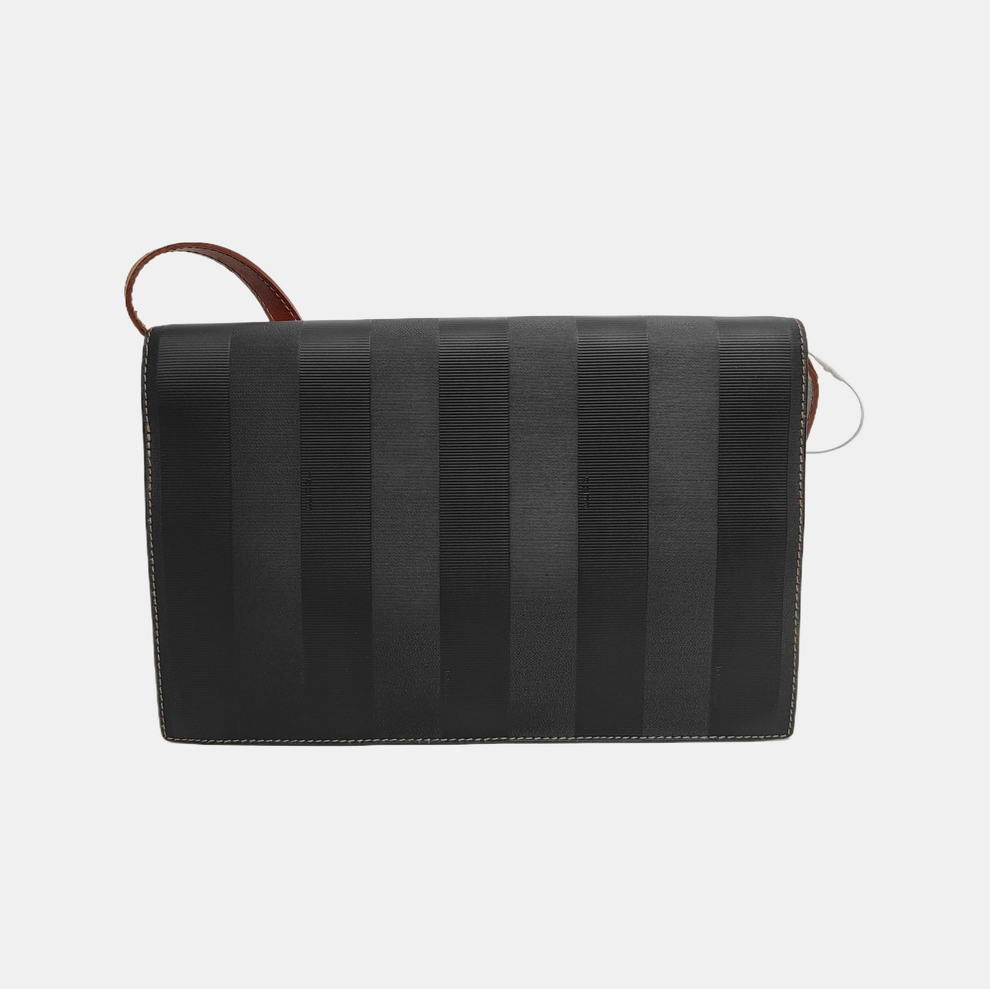 FENDI Patchwork Coated Canvas Single Shoulder Bag Golden Silver Hardware Vintage model-(SKU)-946864365