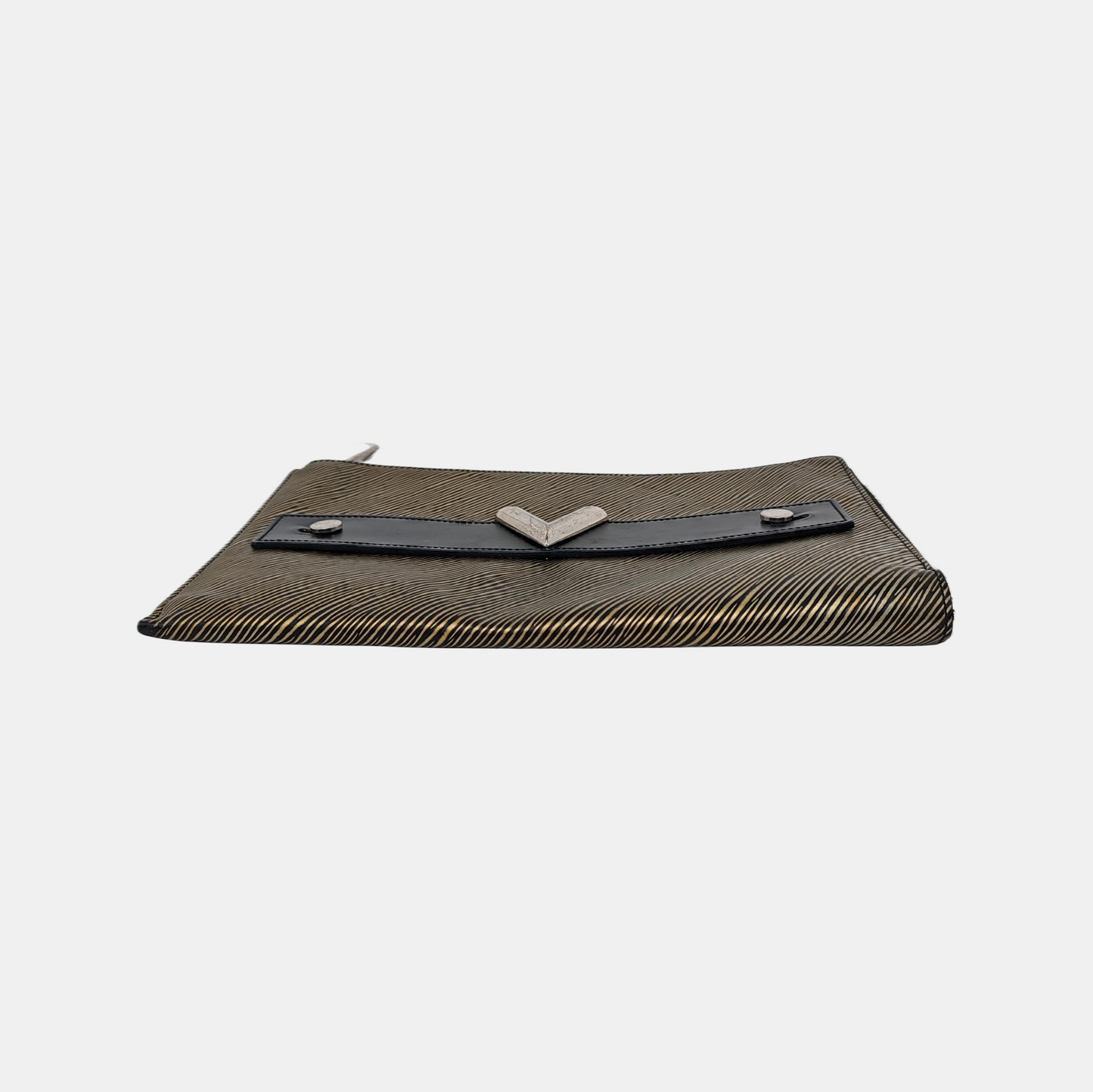 LOUIS VUITTON KIMONO Silver Leather Printed Stud Handbag Silver Hardware-(SKU)-946859068