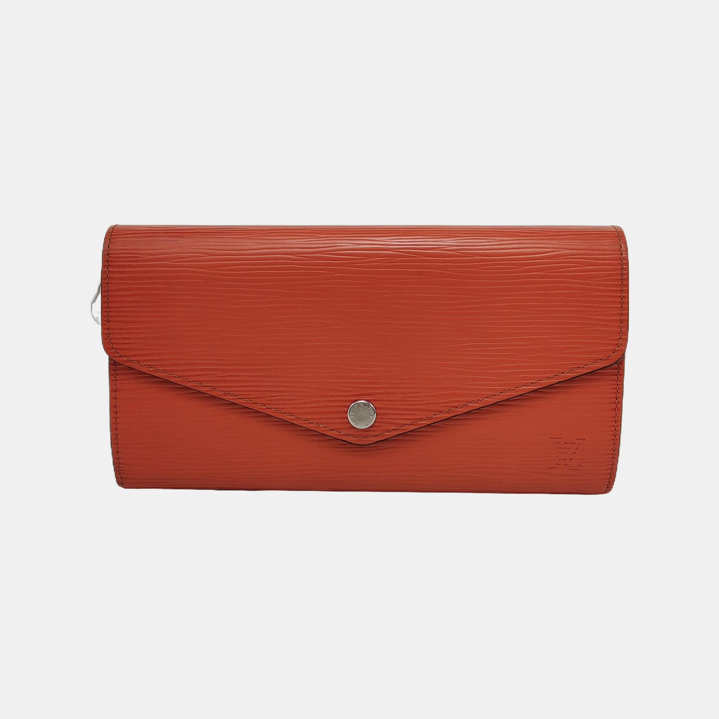 LOUIS VUITTON SARAH 橙色EPI牛皮水波纹钱包 Silver Hardware-(SKU)-947213079