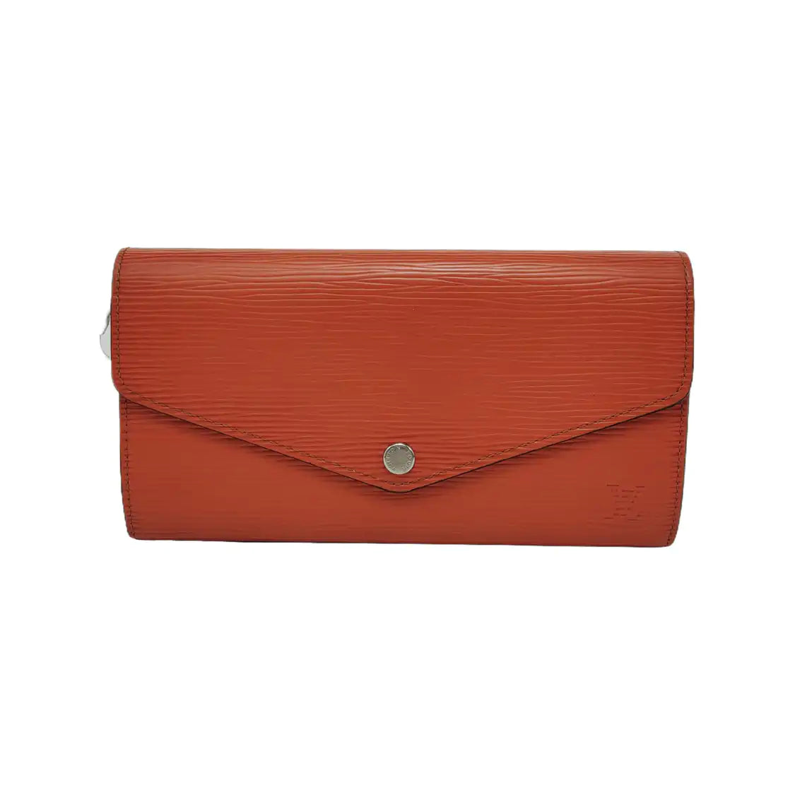 LOUIS VUITTON SARAH 橙色EPI牛皮水波纹钱包 Silver Hardware-(SKU)-947213079