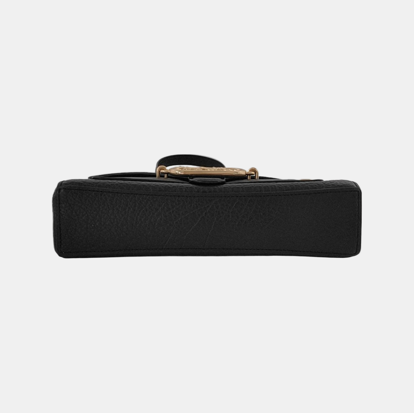 COACH 26 Black cowhide crossbody handbag single shoulder bag Golden hardware Removable shoulder strap-(SKU)-935730151