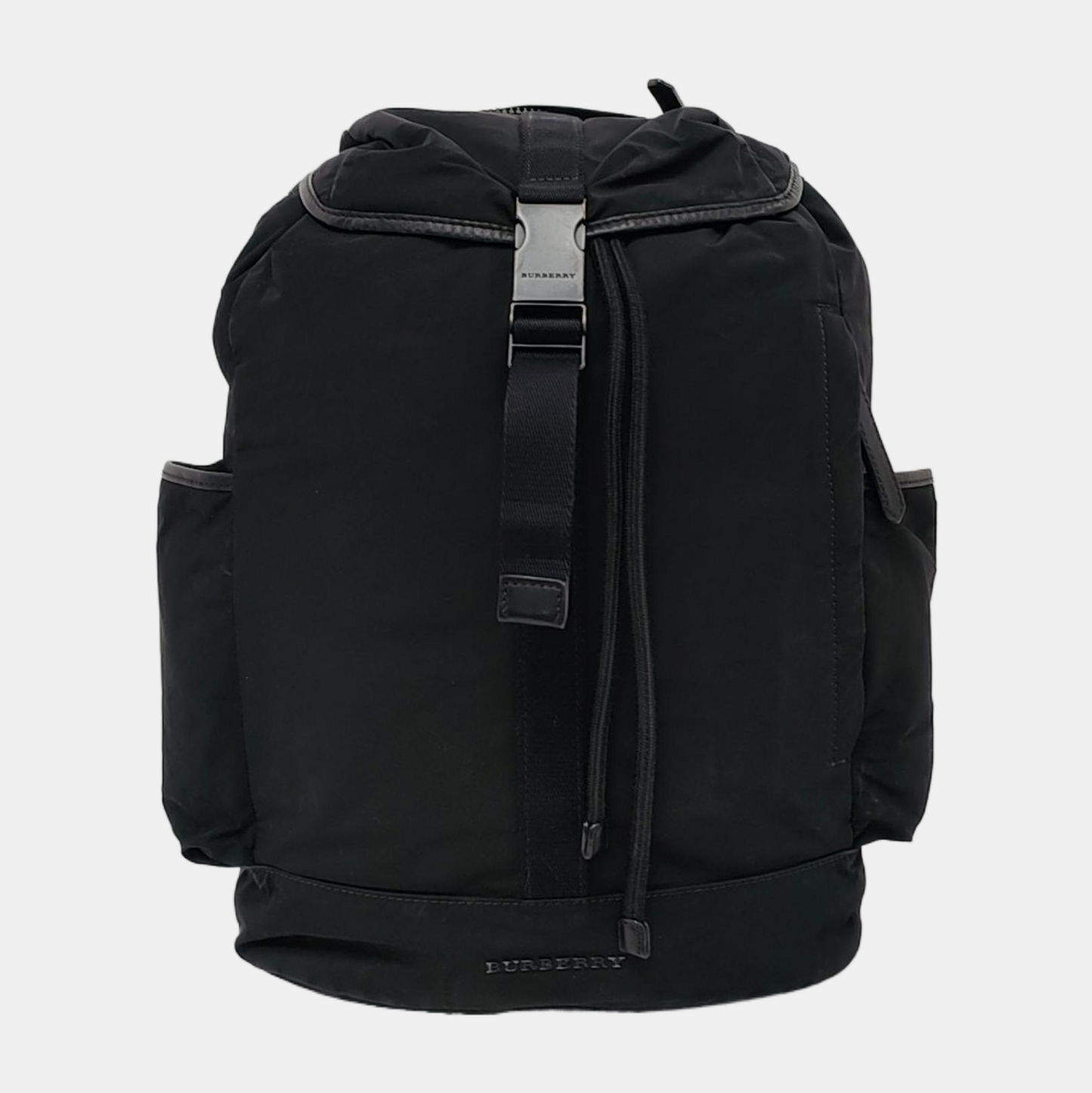 BURBERRY Black Nylon Backpack Handbag Single Shoulder Bag Black hardware-(SKU)-947044008
