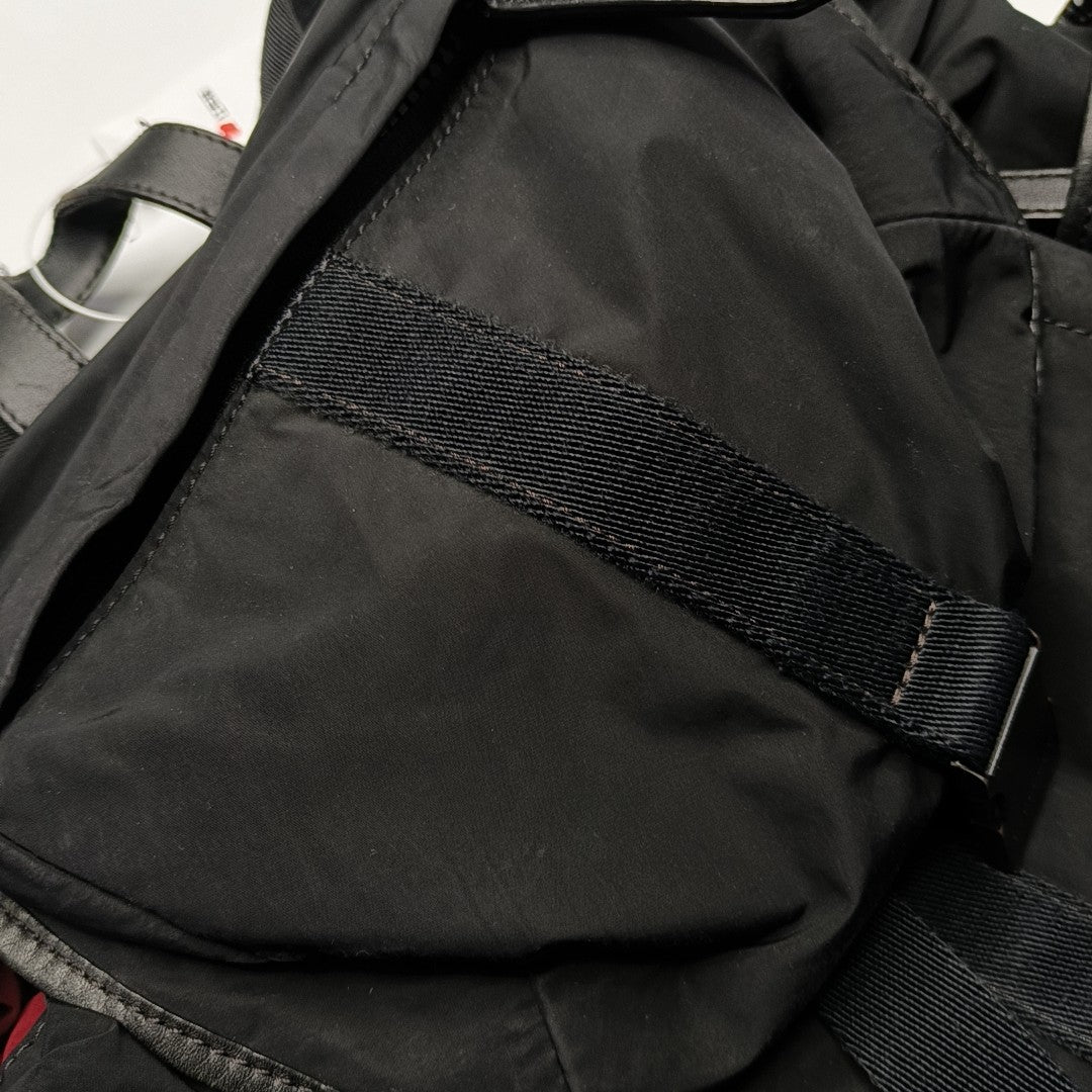 BURBERRY Black Nylon Backpack Handbag Single Shoulder Bag Black hardware-(SKU)-947044008