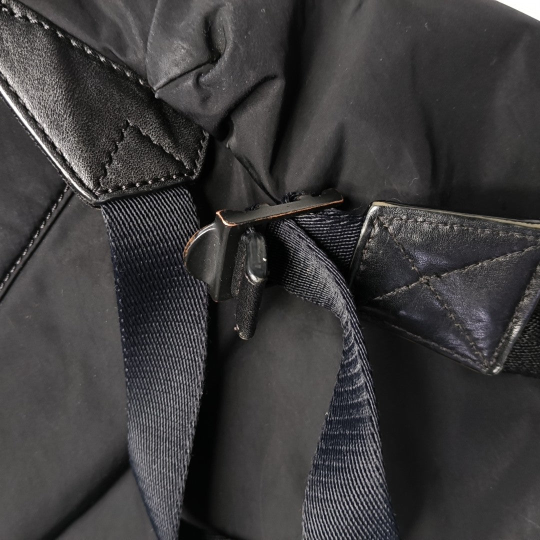 BURBERRY Black Nylon Backpack Handbag Single Shoulder Bag Black hardware-(SKU)-947044008