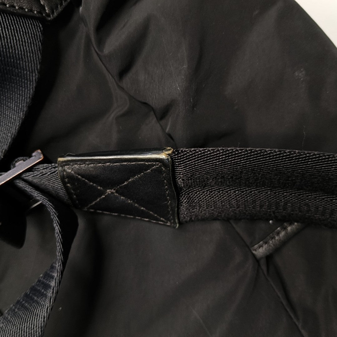 BURBERRY Black Nylon Backpack Handbag Single Shoulder Bag Black hardware-(SKU)-947044008