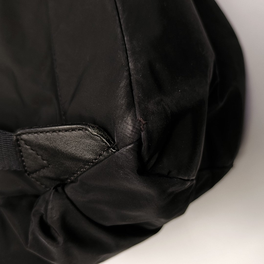 BURBERRY Black Nylon Backpack Handbag Single Shoulder Bag Black hardware-(SKU)-947044008