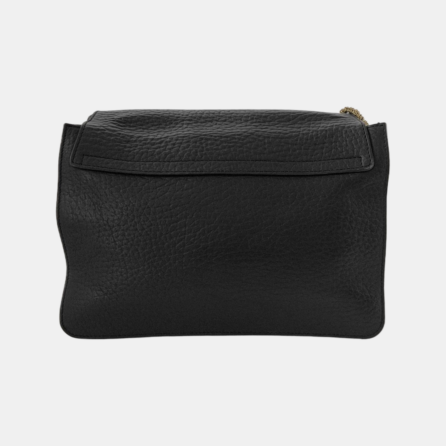 Chloé Sally Medium size Black Leather Single Shoulder Bag Golden hardware-(SKU)-947220516