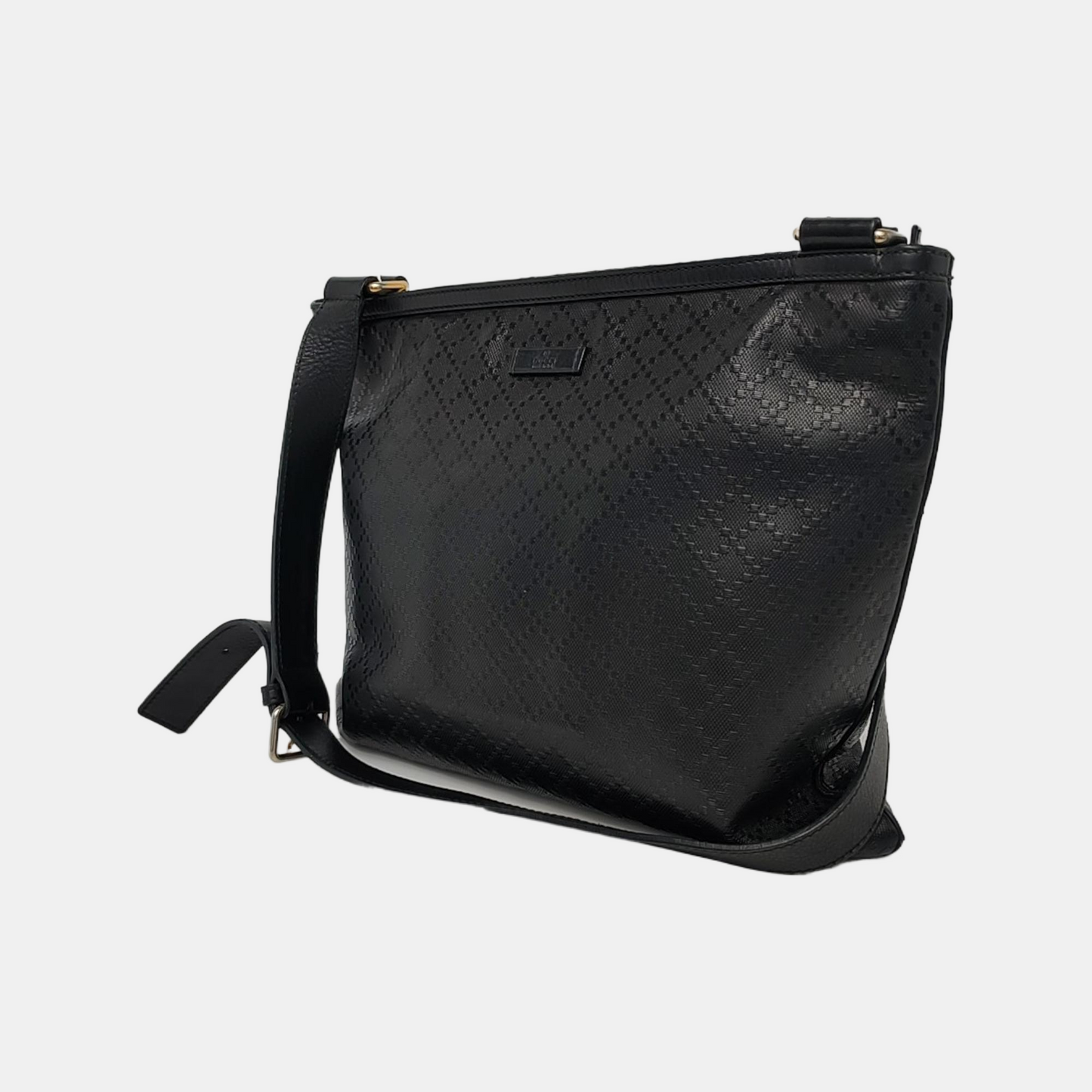 GUCCI Princy Black cowhide embossed shoulder bag crossbody bag Golden hardware-(SKU)-947265405