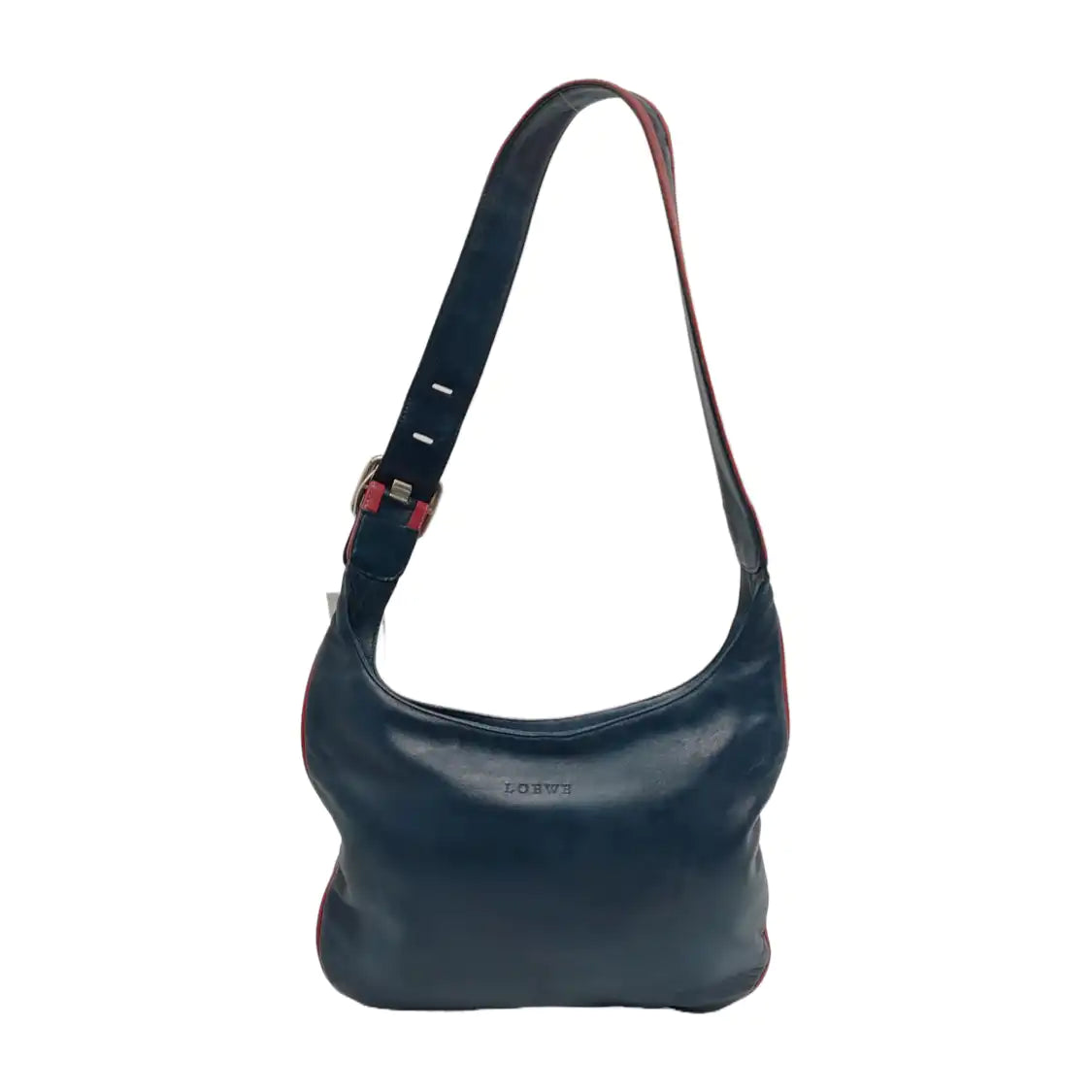 LOEWE Blue cowhide single shoulder bag Silver Hardware-(SKU)-947351306