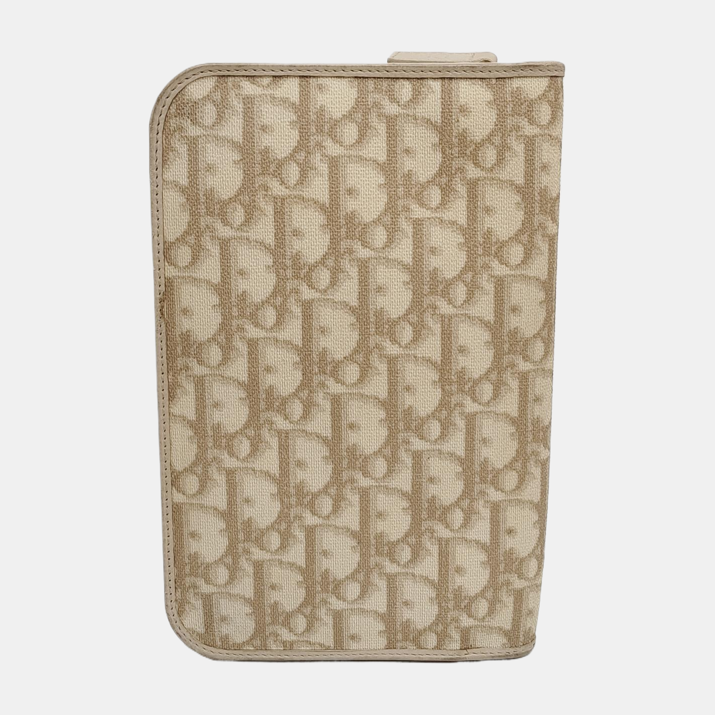 DIOR Khaki coated canvas monogram clutch-(SKU)-943562278
