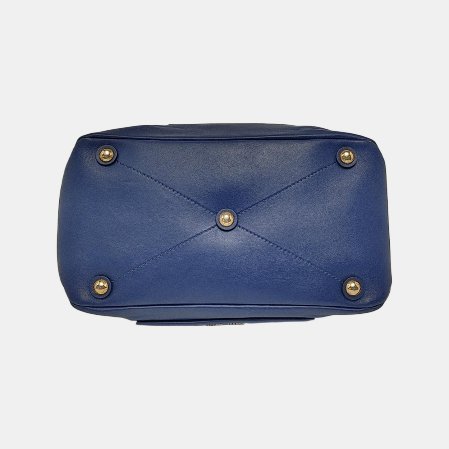 Miu Miu Blue cowhide crossbody, handbag, shoulder bag Golden hardware Removable shoulder strap-(SKU)-947569134