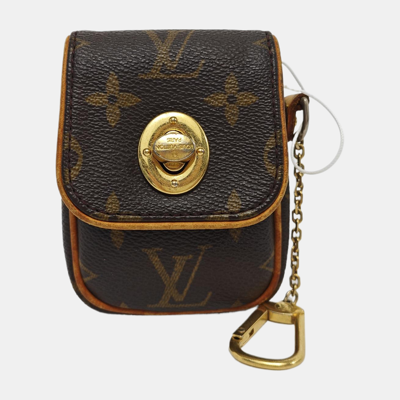 LOUIS VUITTON TULUM Brown Coated Canvas Monogrammed Change Purse Golden hardware-(SKU)-947601683