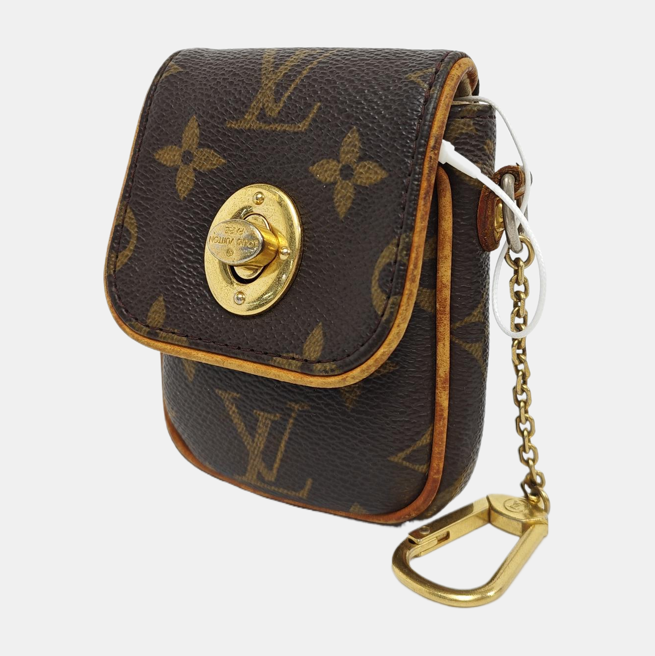 LOUIS VUITTON TULUM Brown Coated Canvas Monogrammed Change Purse Golden hardware-(SKU)-947601683