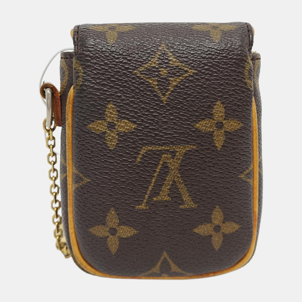LOUIS VUITTON TULUM Brown Coated Canvas Monogrammed Change Purse Golden hardware-(SKU)-947601683
