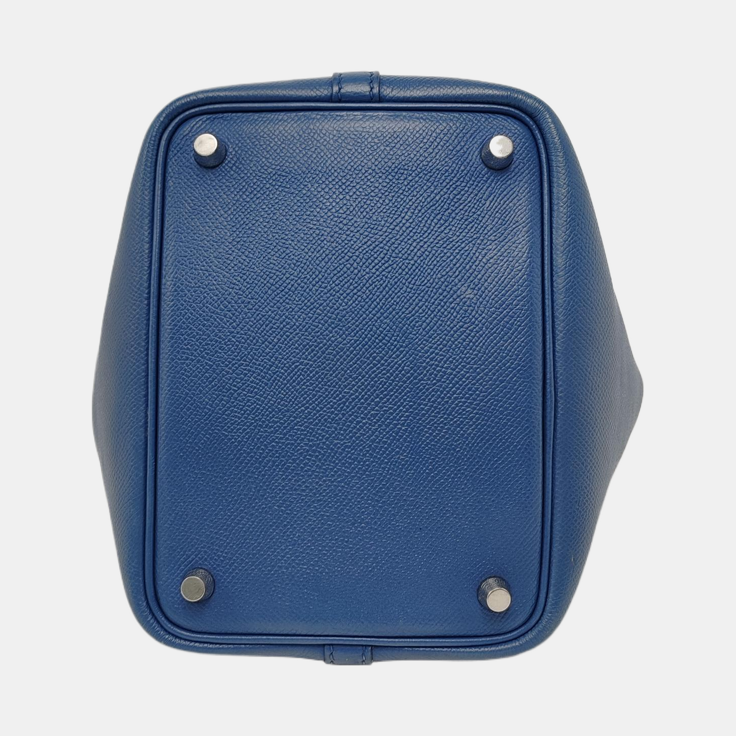 HERMÈS Picotin Lock 18 Royal Blue Epsom Leather Picotin Handbag Silver Hardware C Engraving-(SKU)-947825962