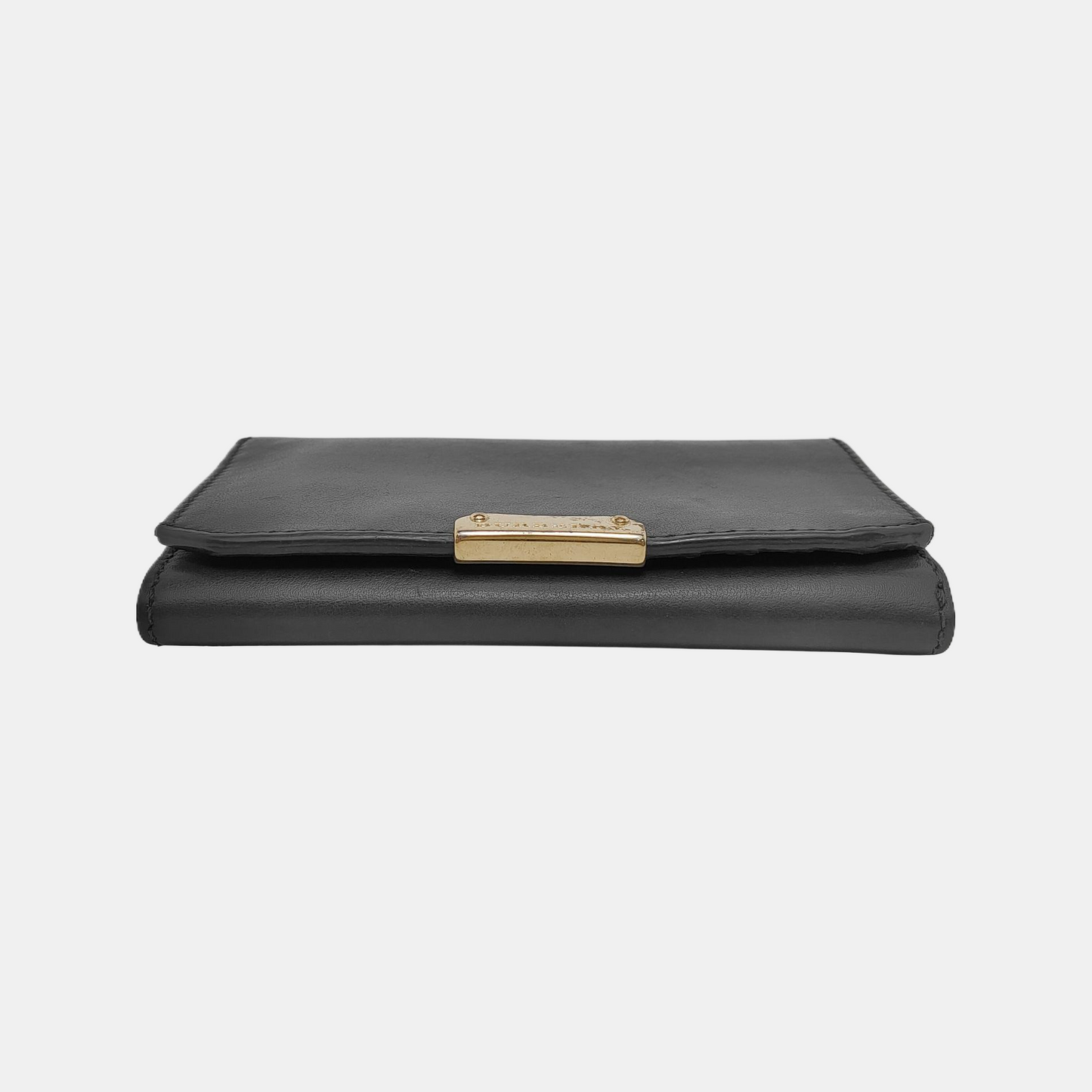 BURBERRY Black Cowhide Wallet Golden hardware-(SKU)-947686221