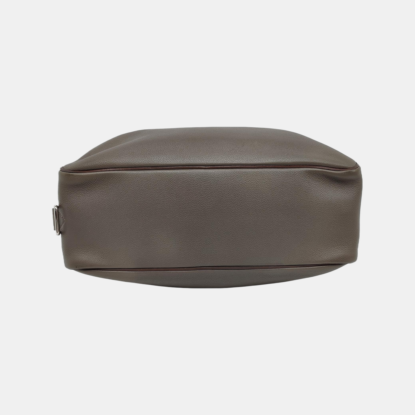 HERMÈS Hebdo Reporter Asphalt Grey Evercolor Calfskin Single Shoulder Bag Crossbody Bag Silver Hardware 🄾 Stamped-(SKU)-948246484