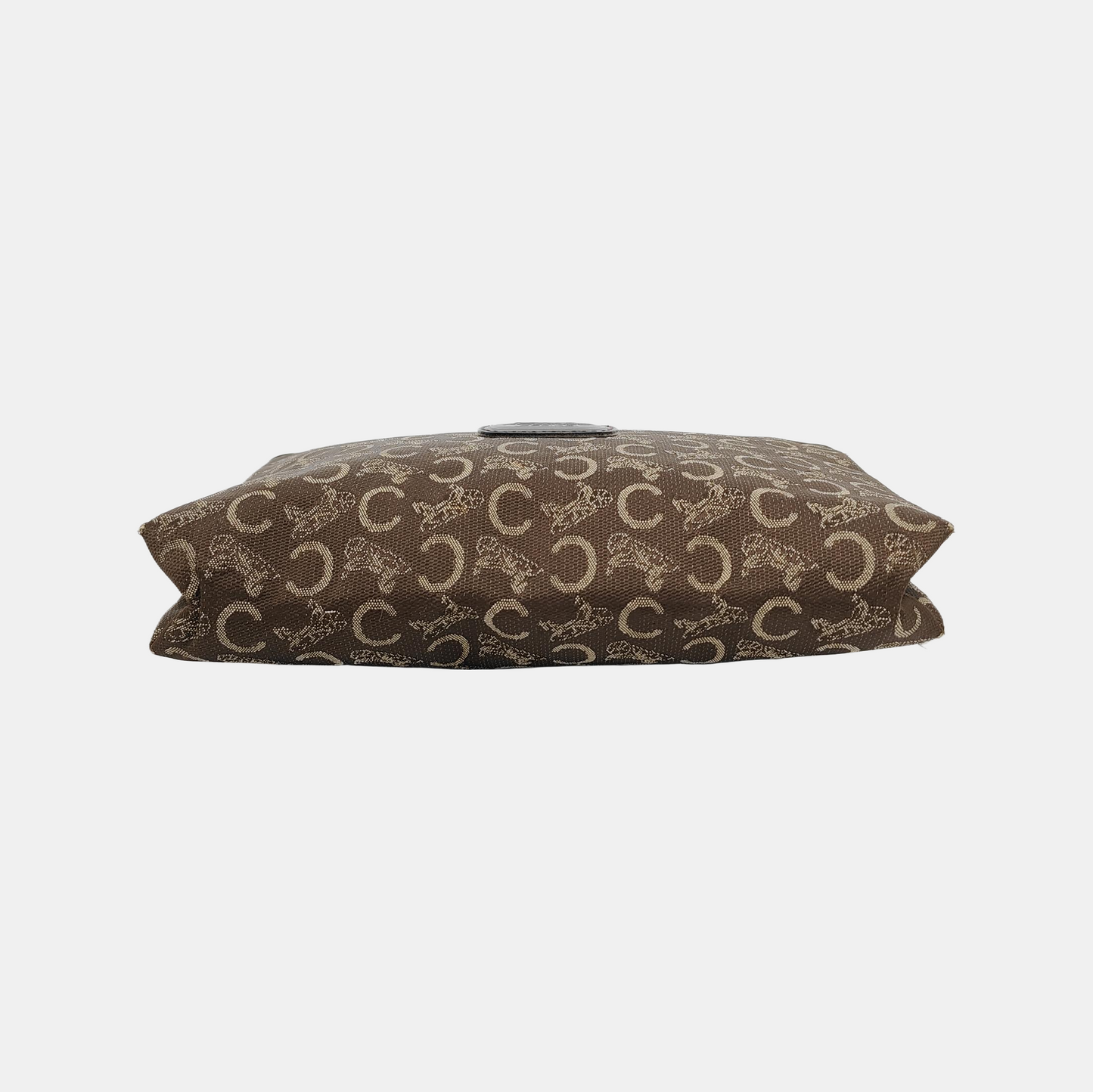 CELINE Brown Canvas Jacquard Clutch Bag Brown Hardware-(SKU)-948094176
