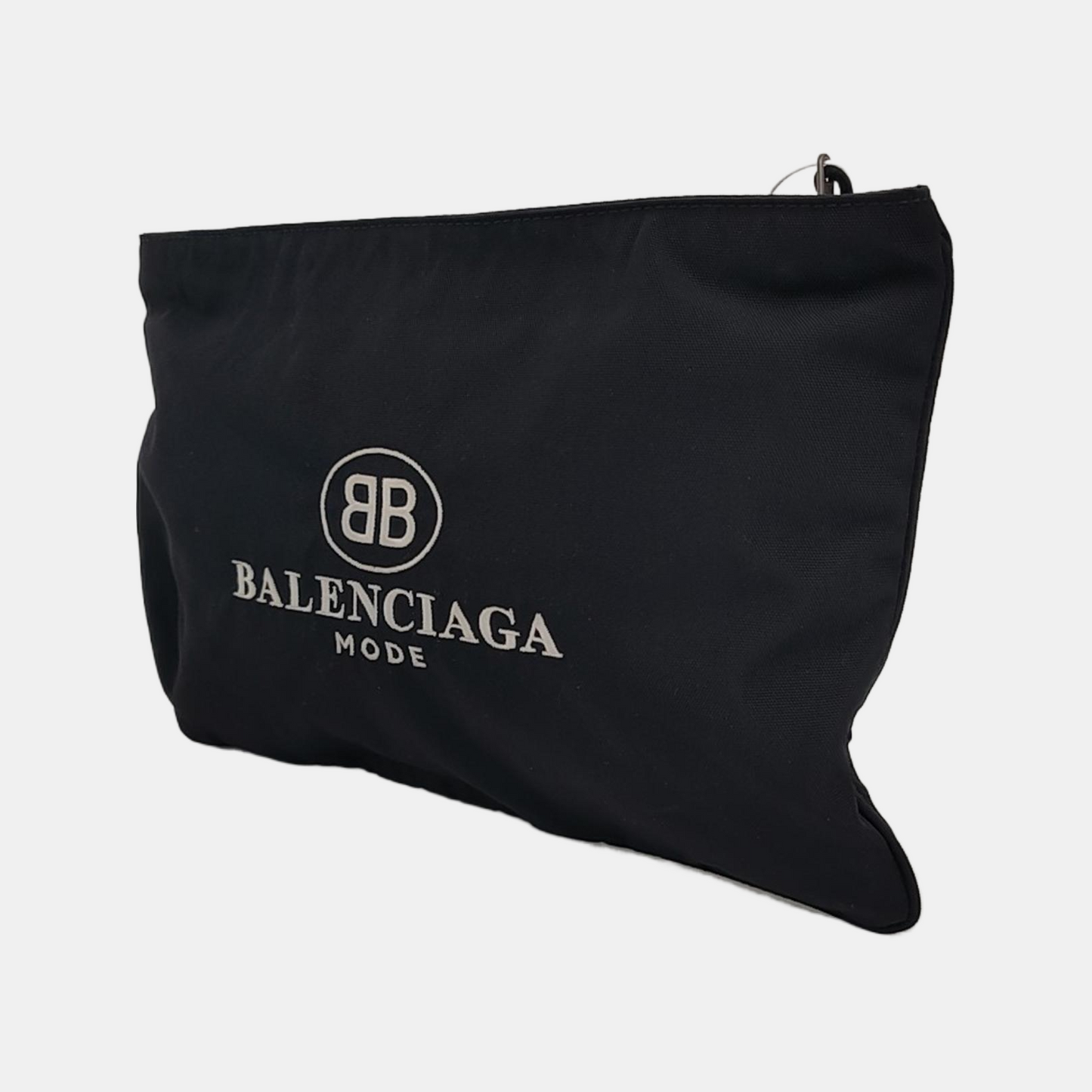 BALENCIAGA Cabas Black Canvas Printed Fanny Pack Ruthenium color hardware-(SKU)-948124295