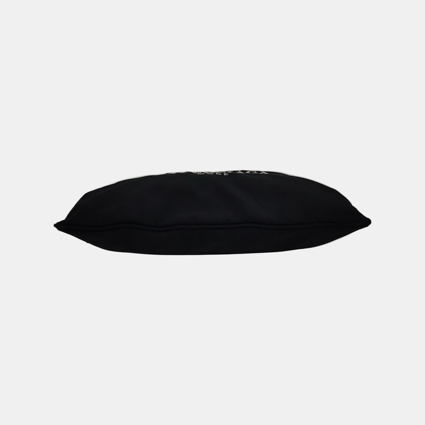 BALENCIAGA Cabas Black Canvas Printed Fanny Pack Ruthenium color hardware-(SKU)-948124295