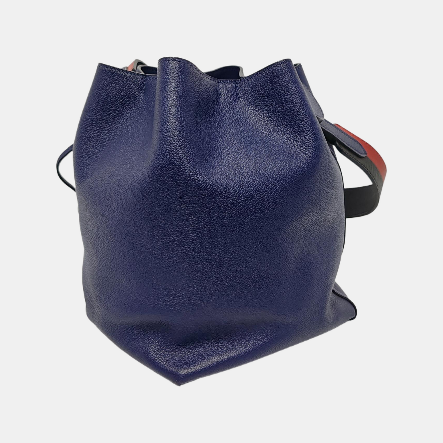 HERMÈS Licol 17 Glaze Blue Swift Leather Shoulder Bag Crossbody Bag with Silver Hardware D-(SKU)-948360845