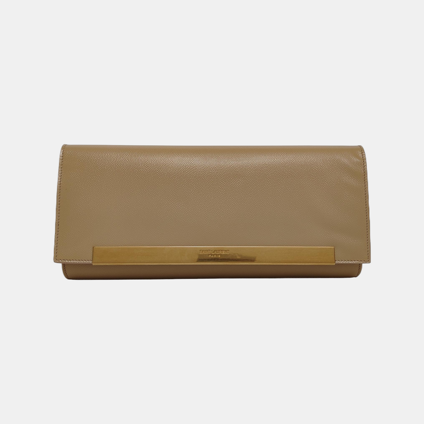 YSL Khaki Cowhide Handbag Golden hardware-(SKU)-948372708