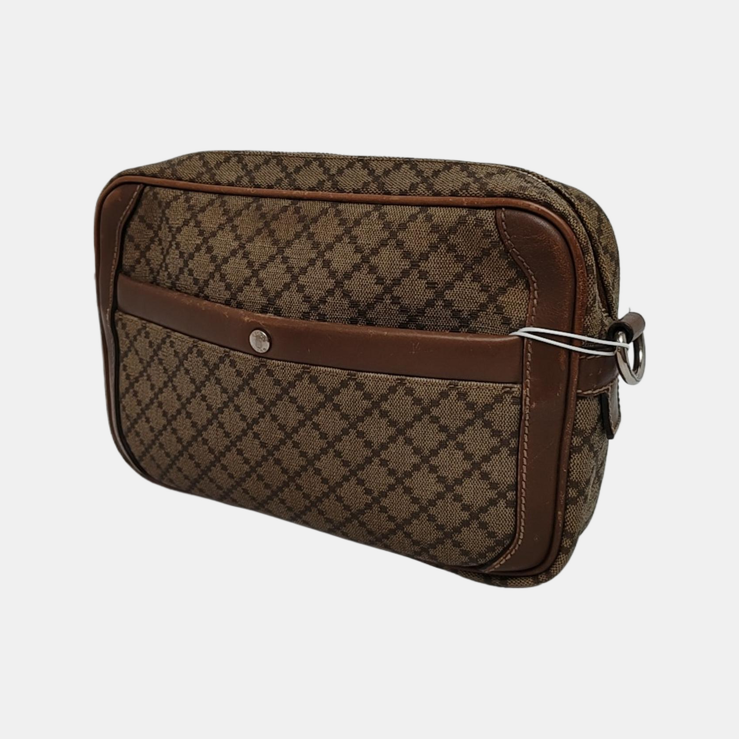 GUCCI GG Blooms Small size Khaki Calfskin Printed Handbag Silver Hardware-(SKU)-948628450