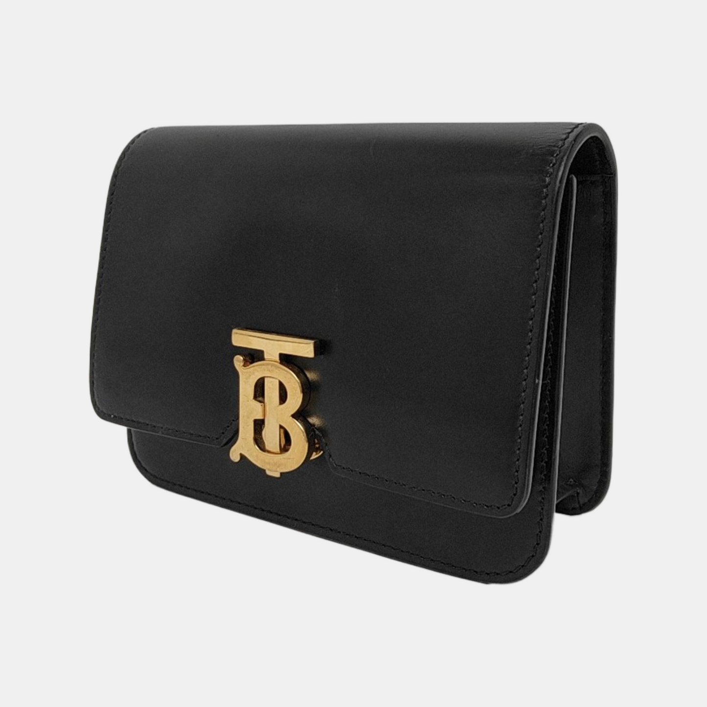 BURBERRY TB mini Black Cowhide Clutch腰包/胸包 Golden hardware-(SKU)-948383912