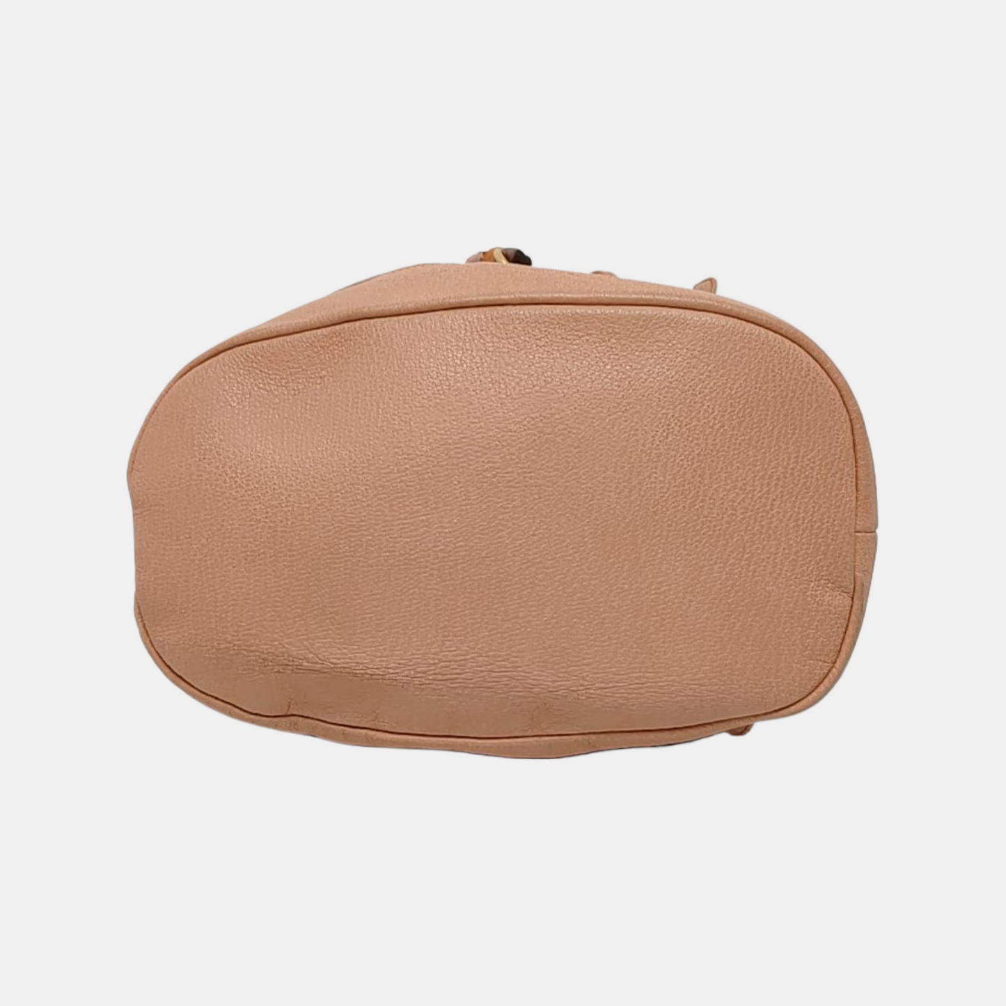 GUCCI Brown suede bamboo backpack Golden hardware-(SKU)-948850535