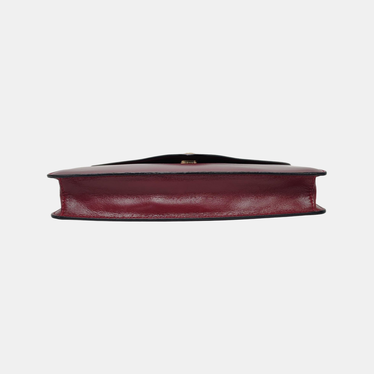 CELINE Red Calfskin Triumph Handbag Golden hardware-(SKU)-949081415