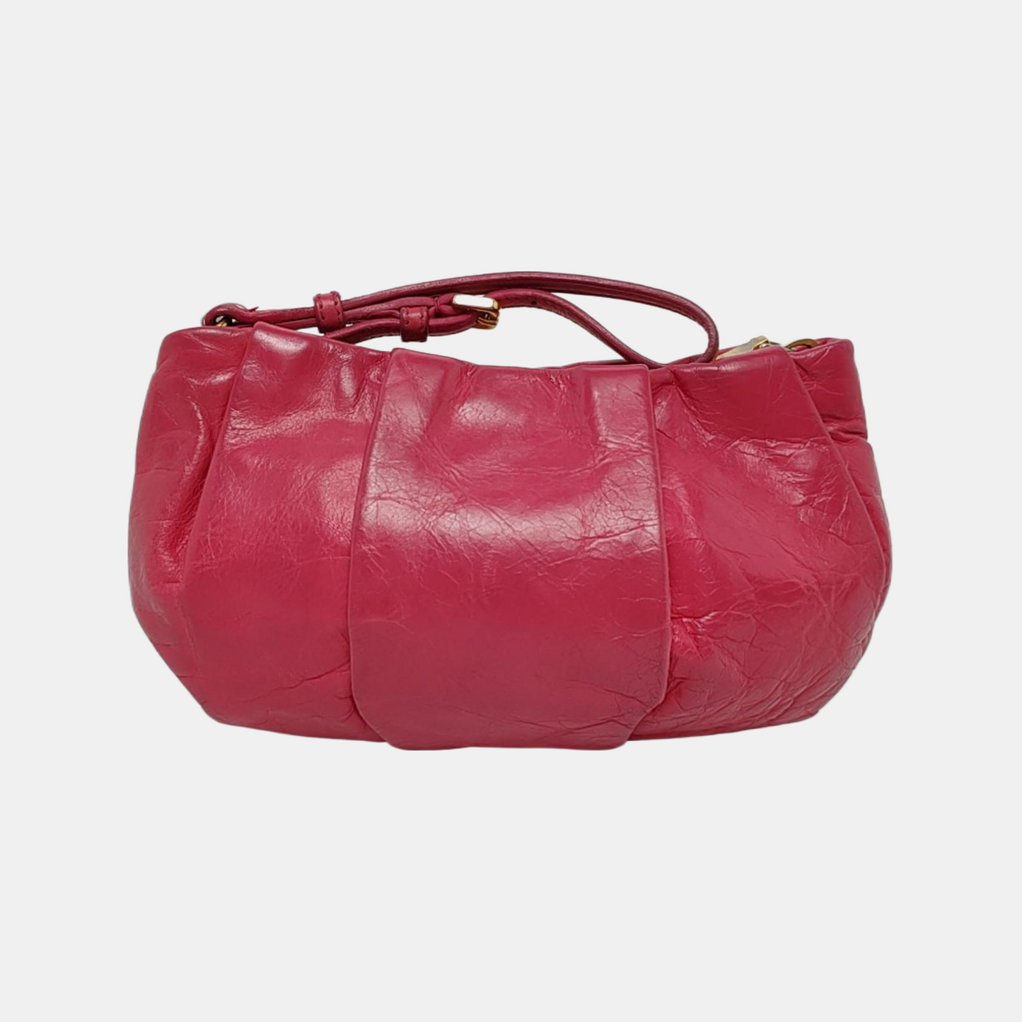 PRADA Pink leather handbag Golden hardware-(SKU)-949038827