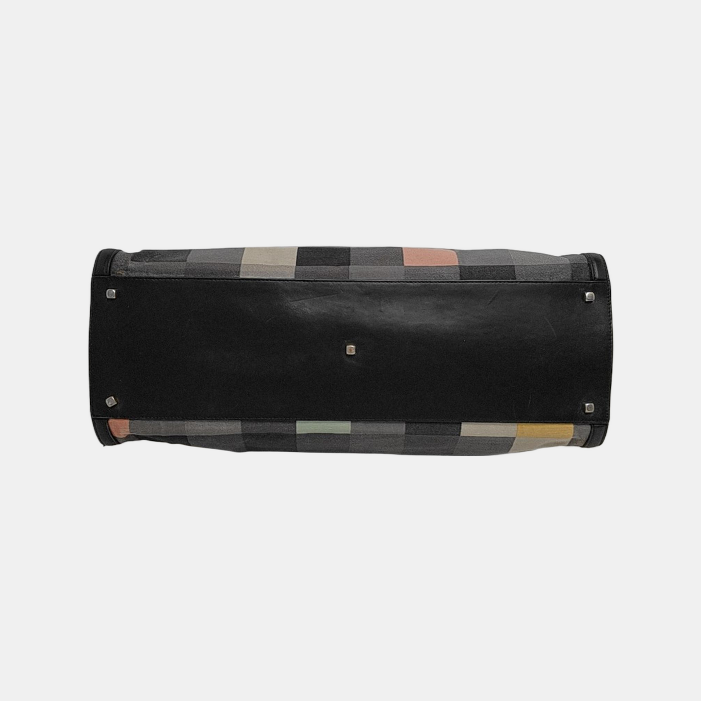 FERRAGAMO Multicolor Fabric Single Shoulder Bag, Handbag Golden Silver Hardware Removable shoulder strap-(SKU)-944274494