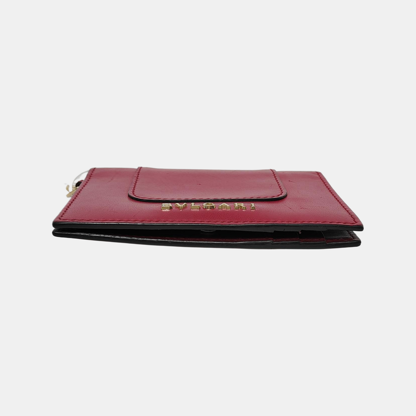 BVLGARI SERPENTI FOREVER Rose Red Leather Snake Head Wallet Gold Black White Green Hardware-(SKU)-949211003
