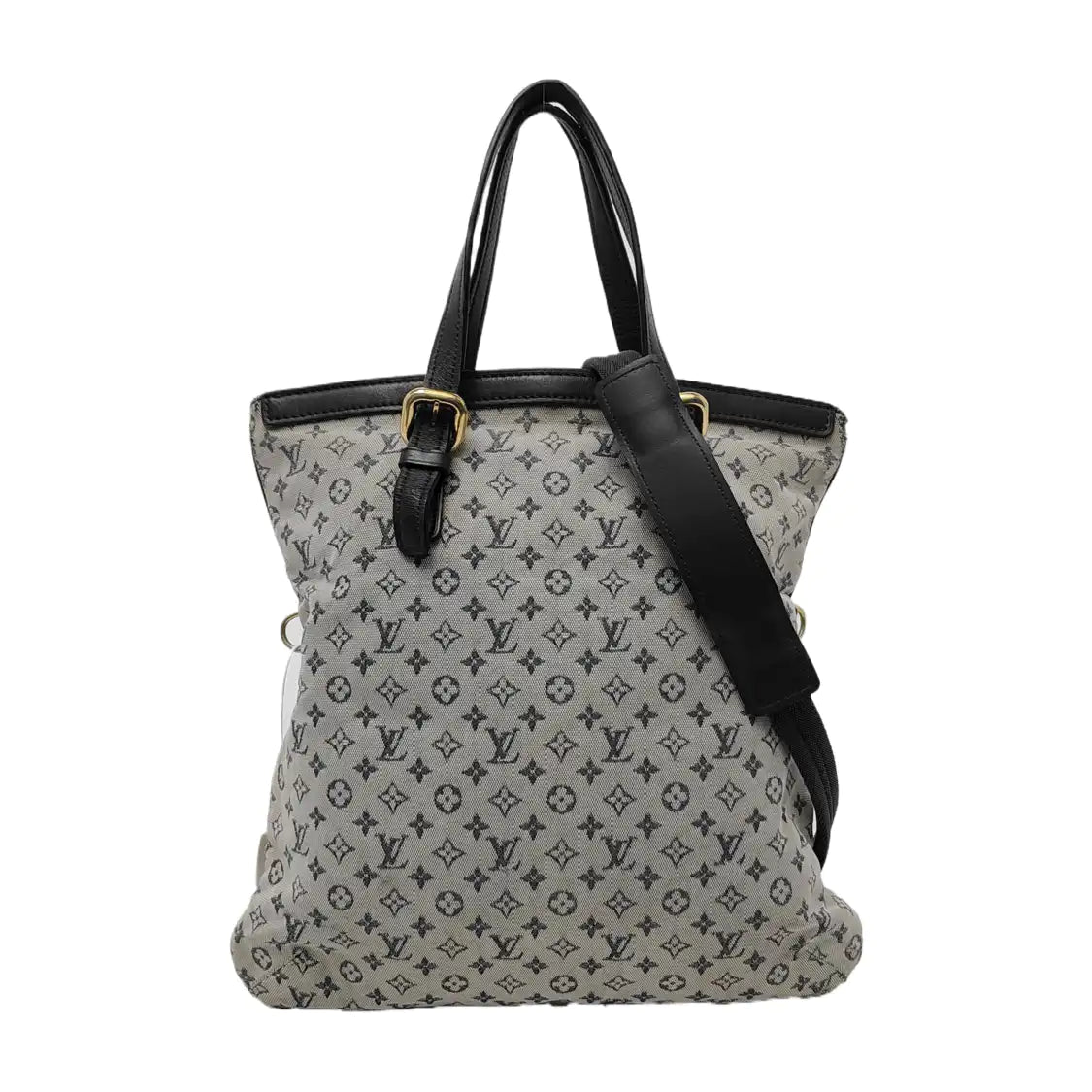 LOUIS VUITTON FRANCOISE Blue Canvas Monogram Single Shoulder Bag Handbag Golden hardware Removable shoulder strap-(SKU)-949164119