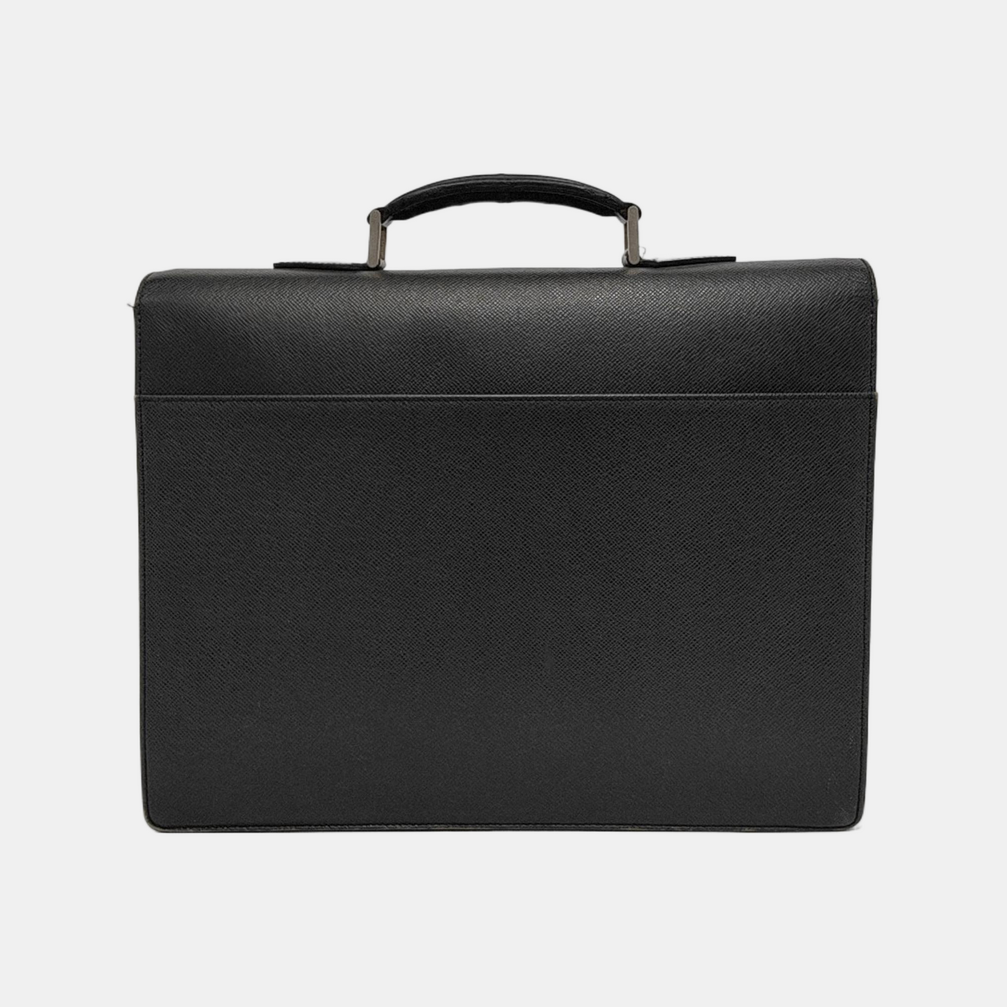 LOUIS VUITTON ROBUSTO Black cowhide tote bag Silver Hardware-(SKU)-949370628